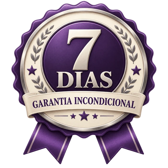 Selo de garantia incondicional de 7 dias